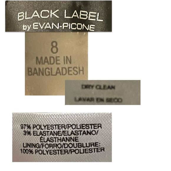 BLACK LABEL BY EVAN PICONE PENCIL SKIRT | HIDDEN ZIP IN BACK | LIKE NEW | SIZE 8 - Picture 12 of 12